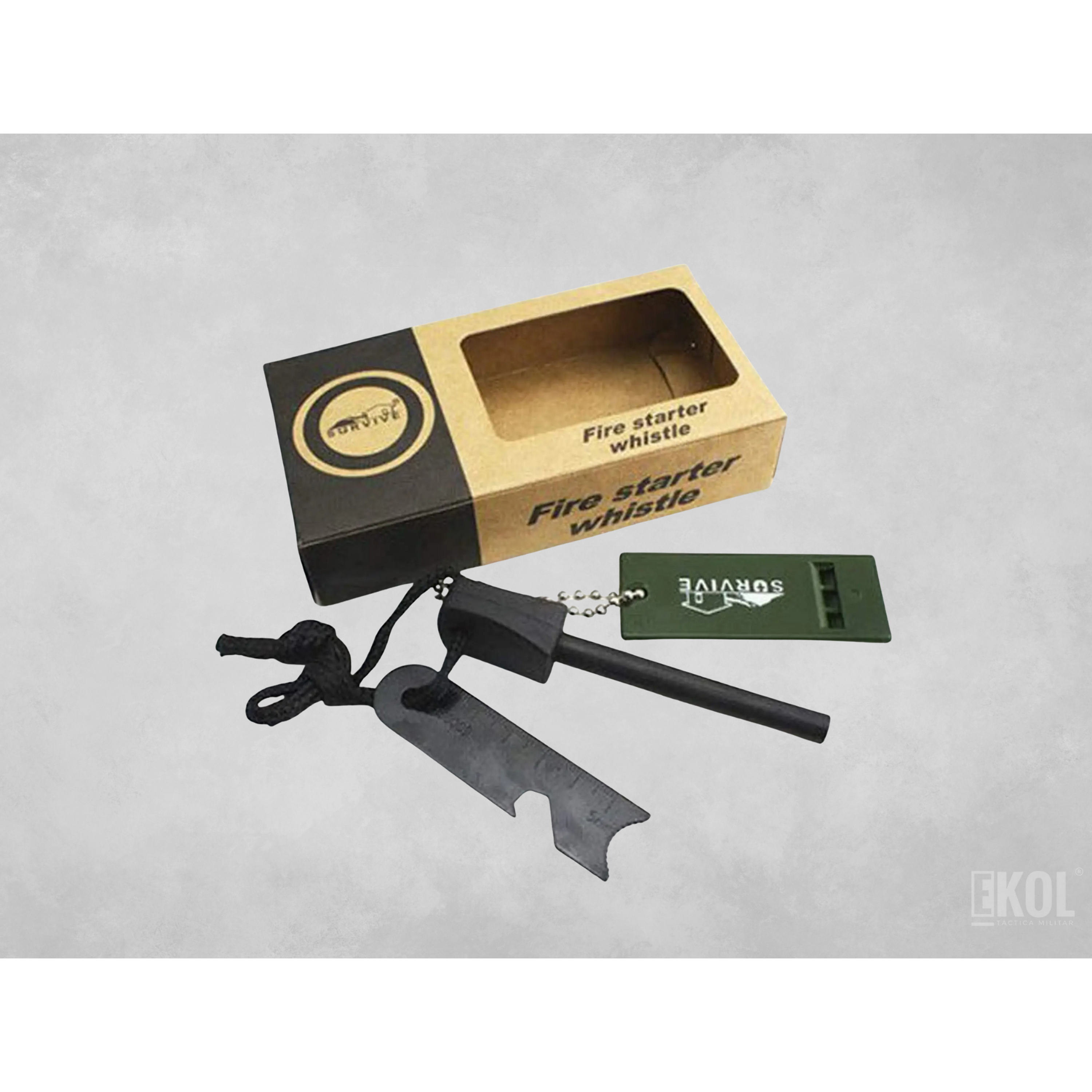 Kit Pedernal + Silbato 4 en 1 2