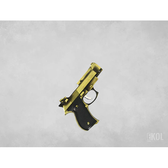 ENCENDEDOR PISTOLA PRIETTO BERETTA METAL  3