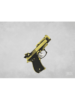 ENCENDEDOR PISTOLA PRIETTO BERETTA METAL 