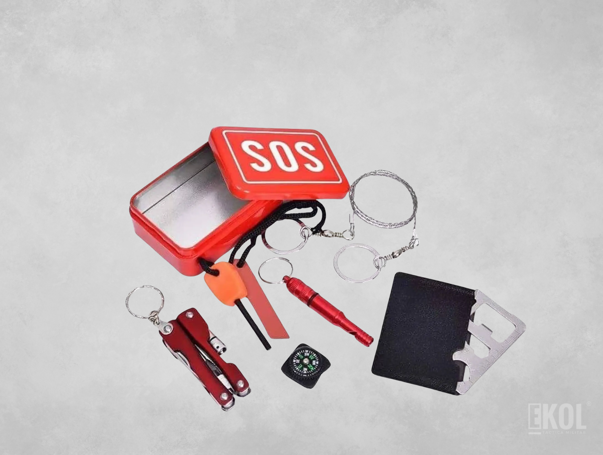 KIT SOS SUPERVIVENCIA TÁCTICO MILITAR