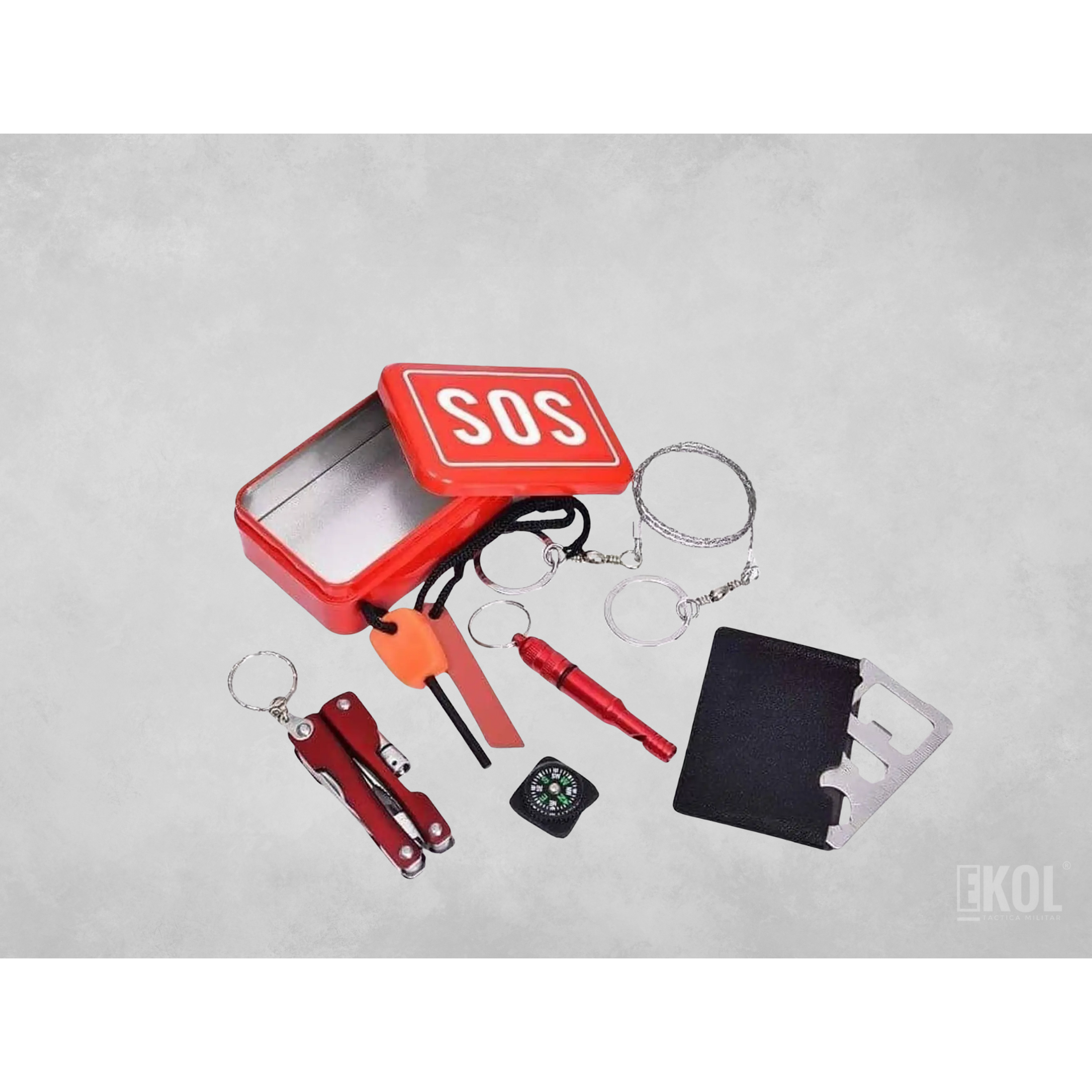 KIT SOS SUPERVIVENCIA TÁCTICO MILITAR 1