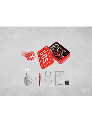 KIT SOS SUPERVIVENCIA TÁCTICO MILITAR