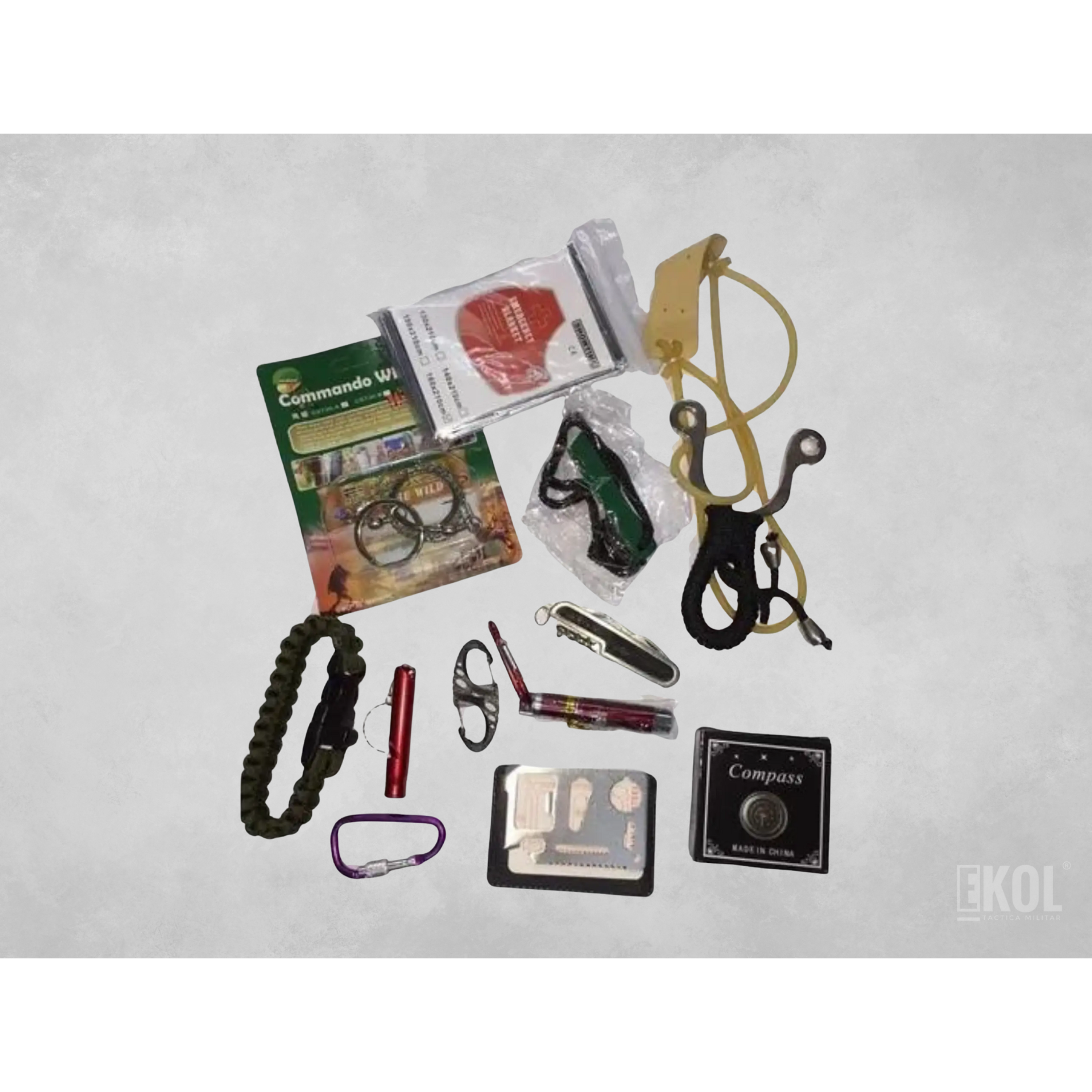 Kit Supervivencia 10 En 1 Táctico Militar 2