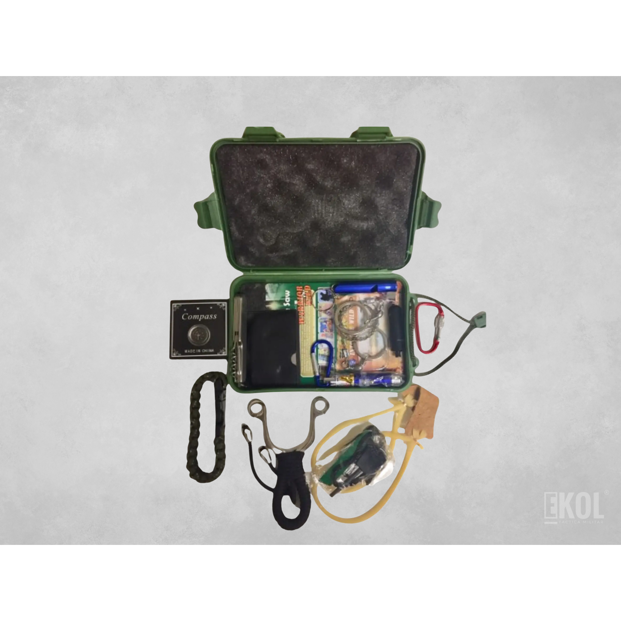 Kit Supervivencia 10 En 1 Táctico Militar 1