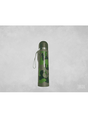 Botella Cantimplora Táctica Caza Camping Aluminio Camuflaje