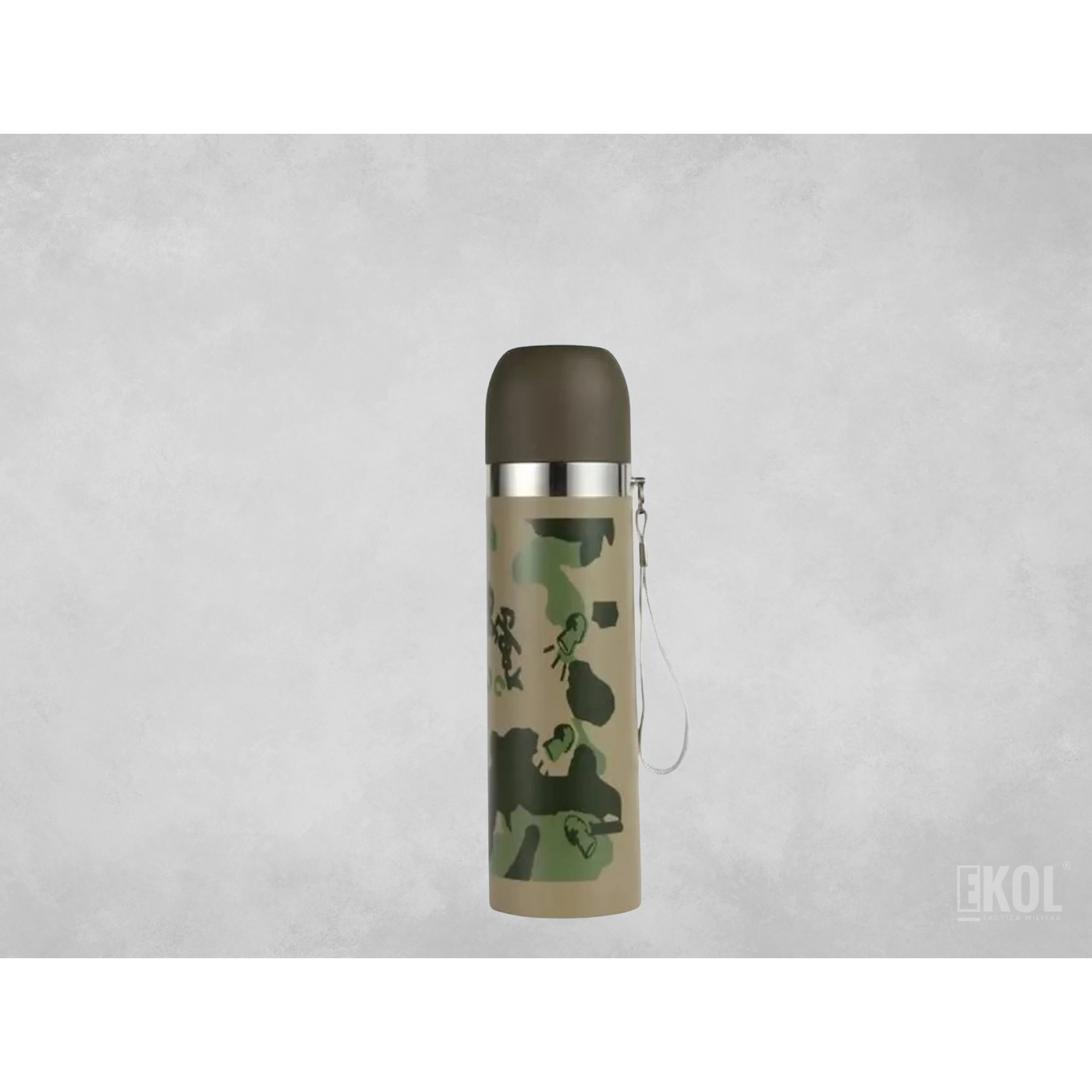 Botella Cantimplora Táctica Caza Camping Aluminio Camuflaje 1