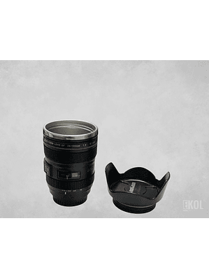 Taza Termo Cafe Tazon Tipo Lente Camara Fotografica Alumino