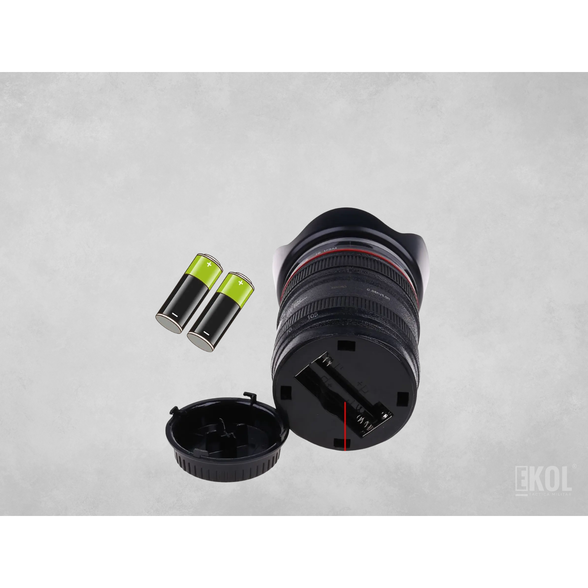 Taza Termo Cafe Tazon Tipo Lente Camara Fotografica Alumino 7