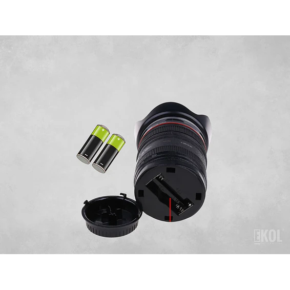 Taza Termo Cafe Tazon Tipo Lente Camara Fotografica Alumino 7