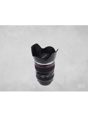 Taza Termo Cafe Tazon Tipo Lente Camara Fotografica Alumino