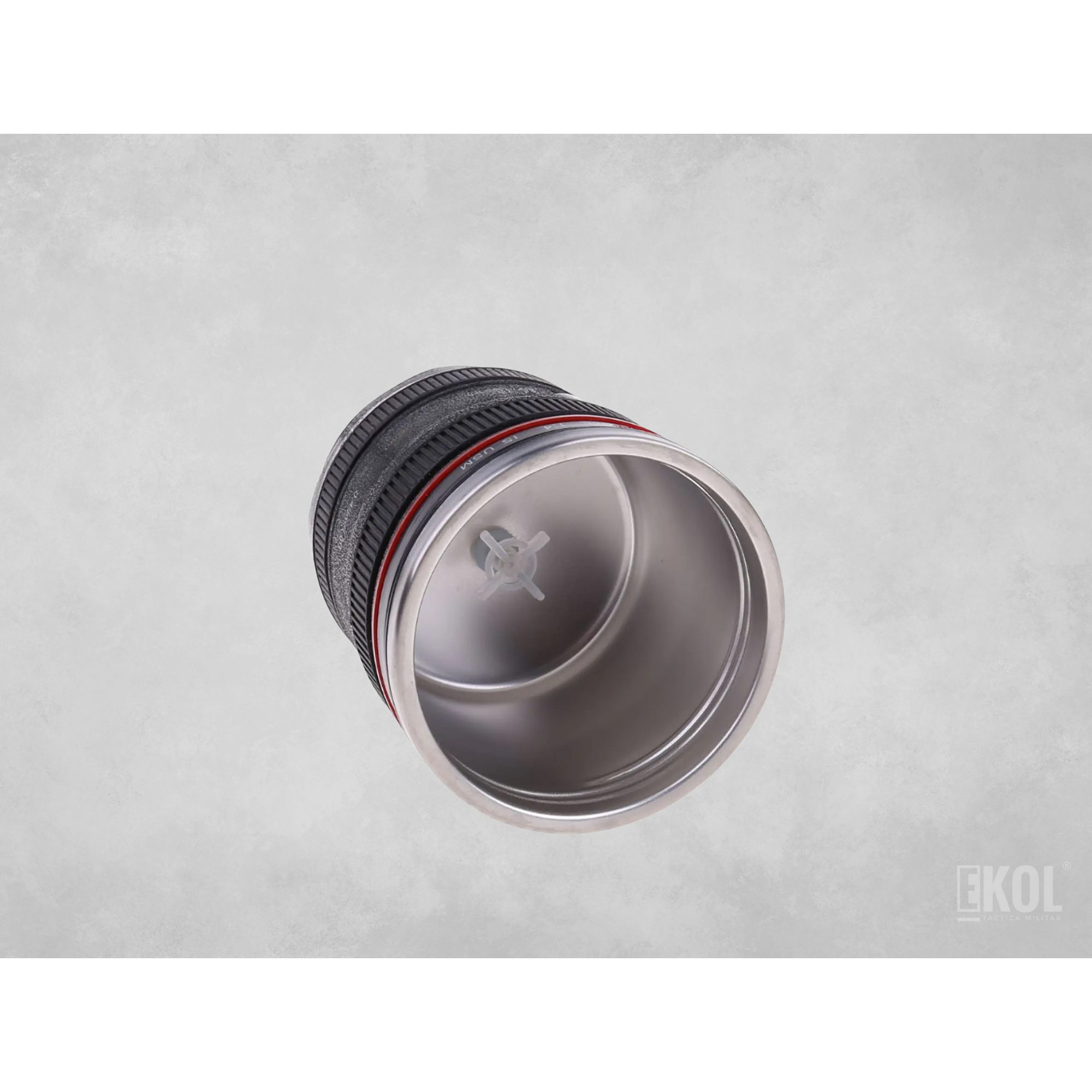 Taza Termo Cafe Tazon Tipo Lente Camara Fotografica Alumino 4