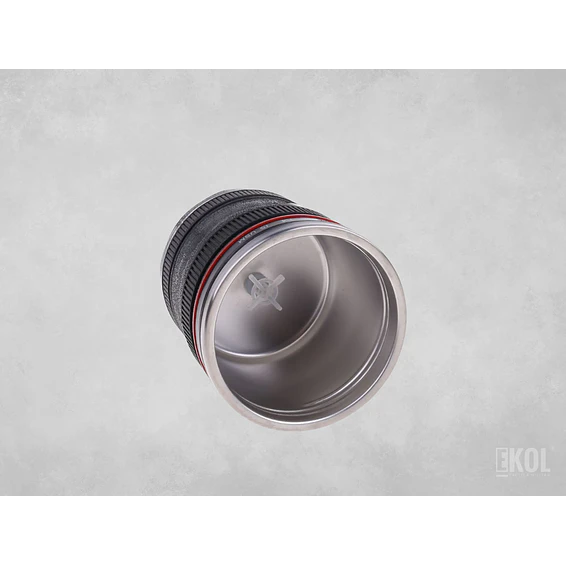 Taza Termo Cafe Tazon Tipo Lente Camara Fotografica Alumino 4