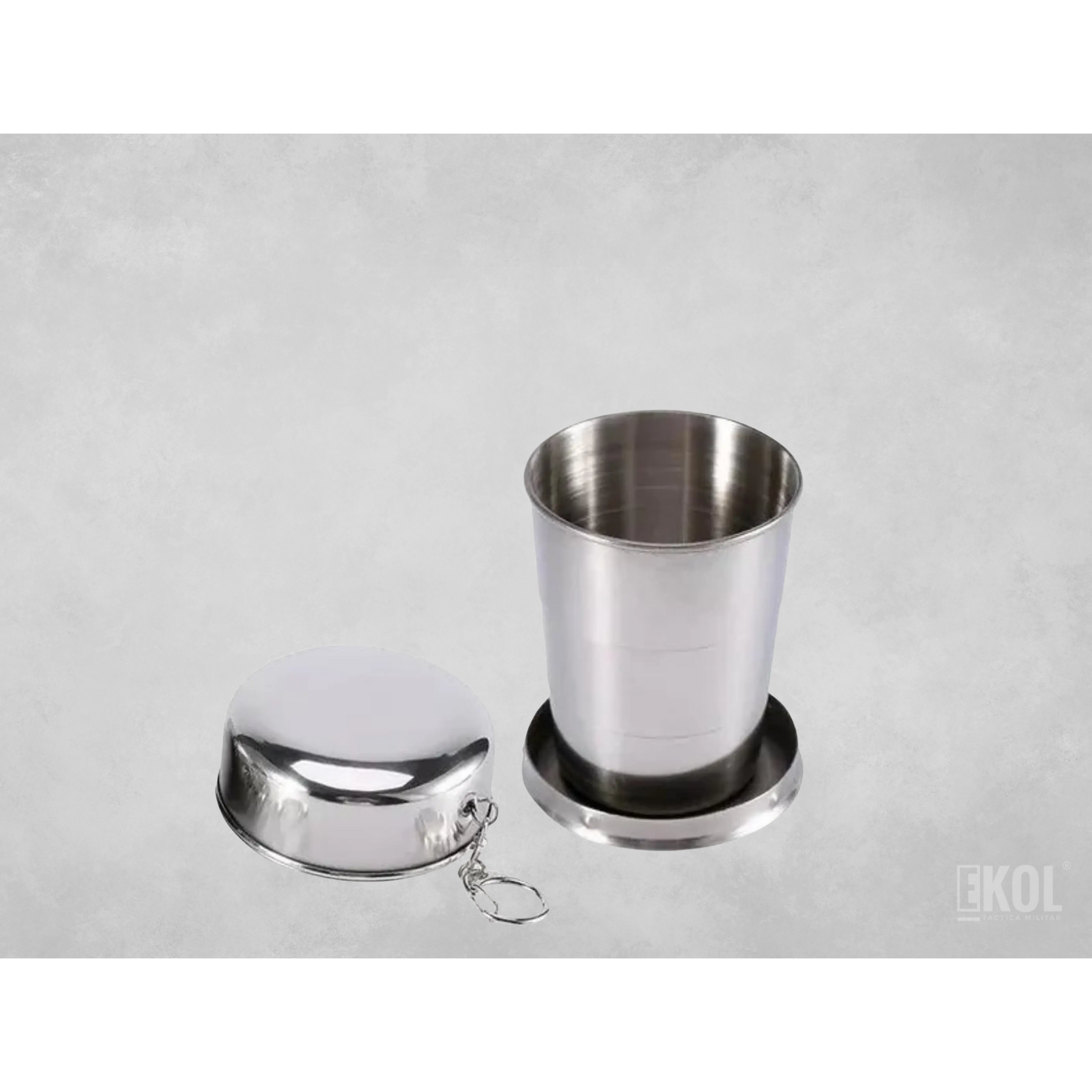 Vaso Acero Inoxidable Plegable Camping 1
