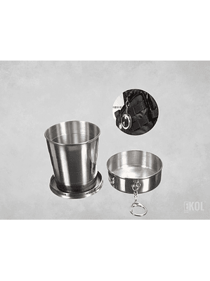 Vaso Acero Inoxidable Plegable Camping