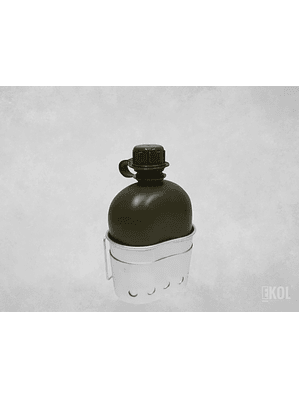 Botella Cantimplora Camping + Cantina Aluminio