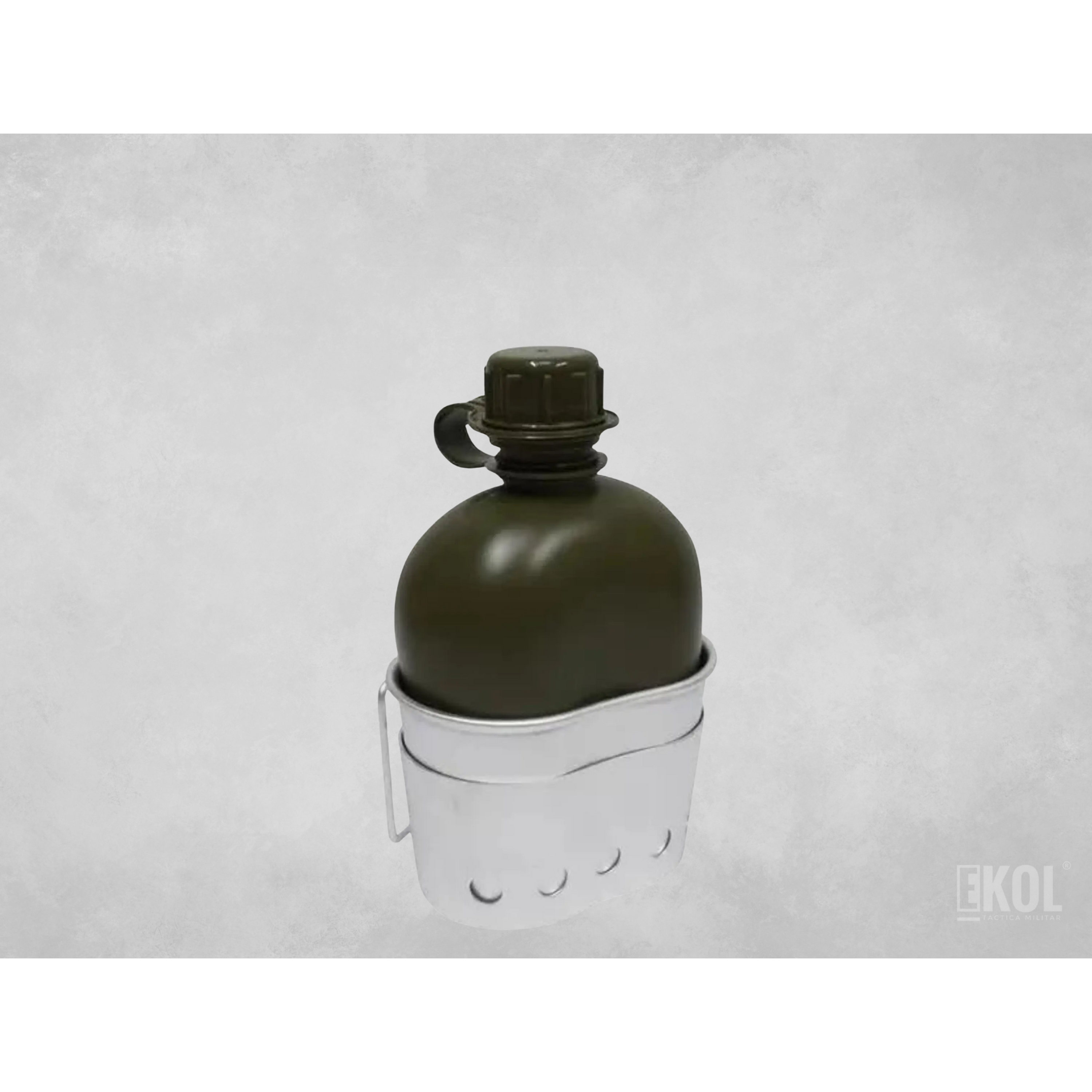 Botella Cantimplora Camping + Cantina Aluminio 2