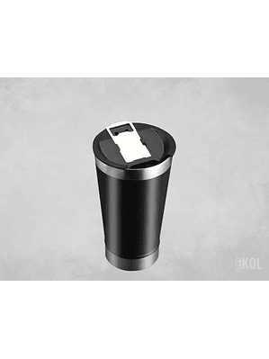 VASO CON TAPA ABRIDOR DE BOTELLAS