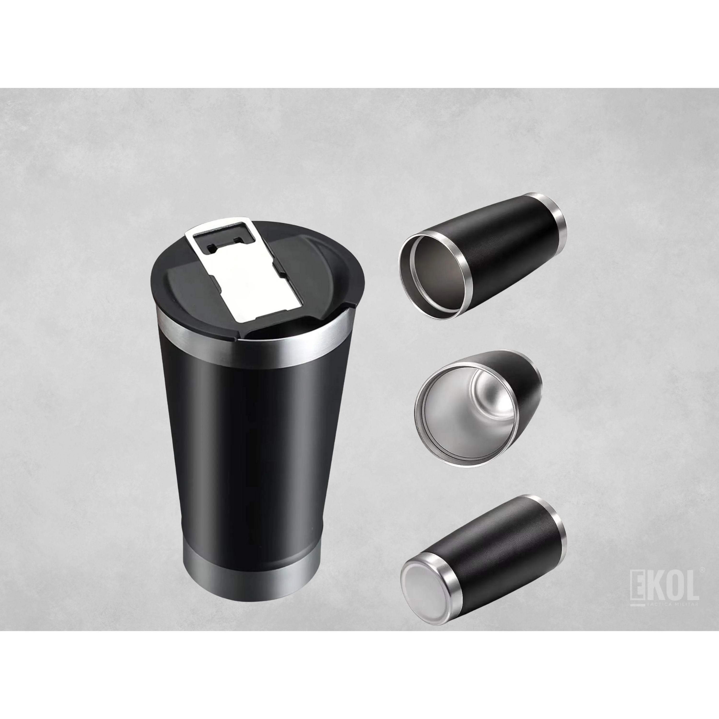 VASO CON TAPA ABRIDOR DE BOTELLAS 3