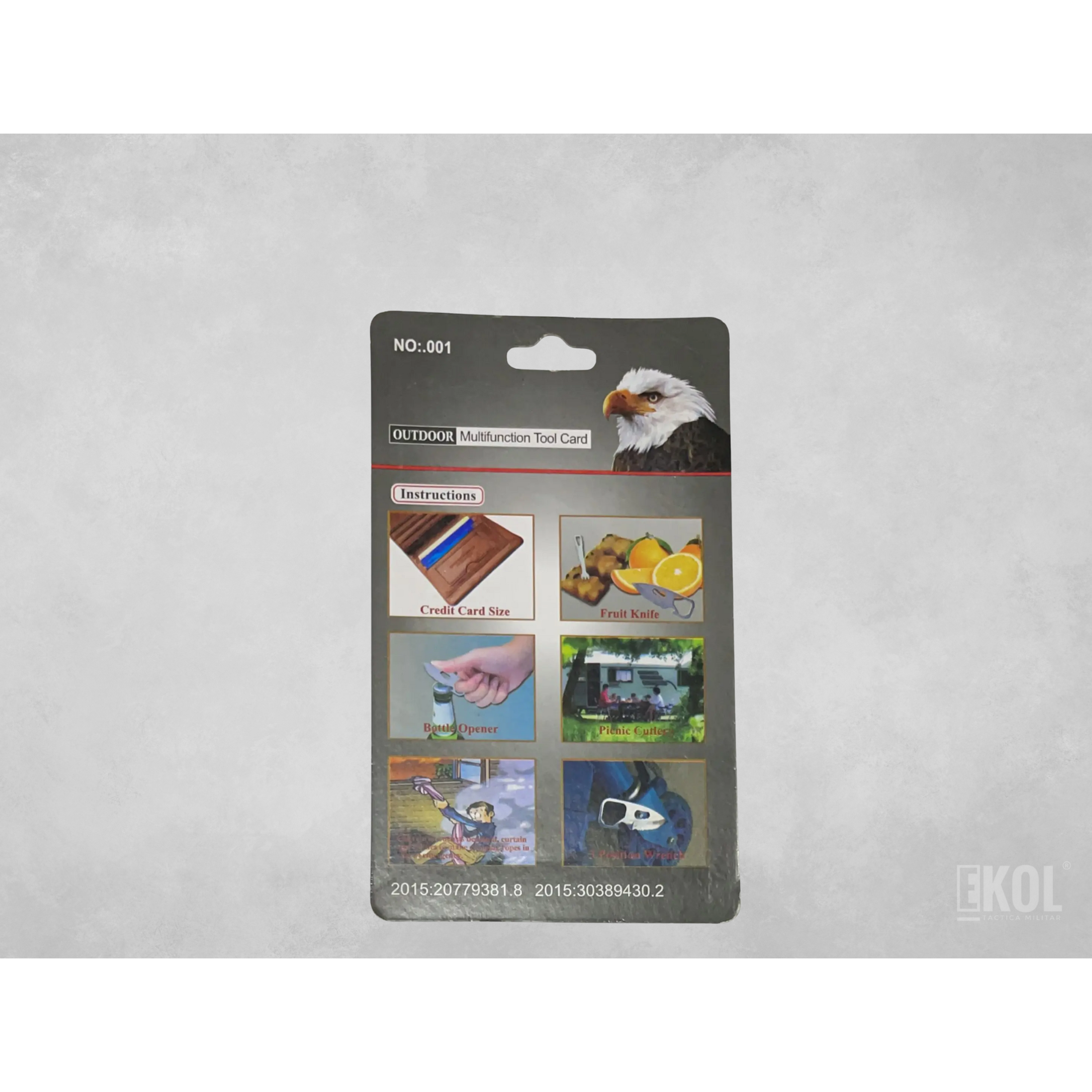 Tarjeta Camping Set Cubiertos Tenedor + Cuchillo 3