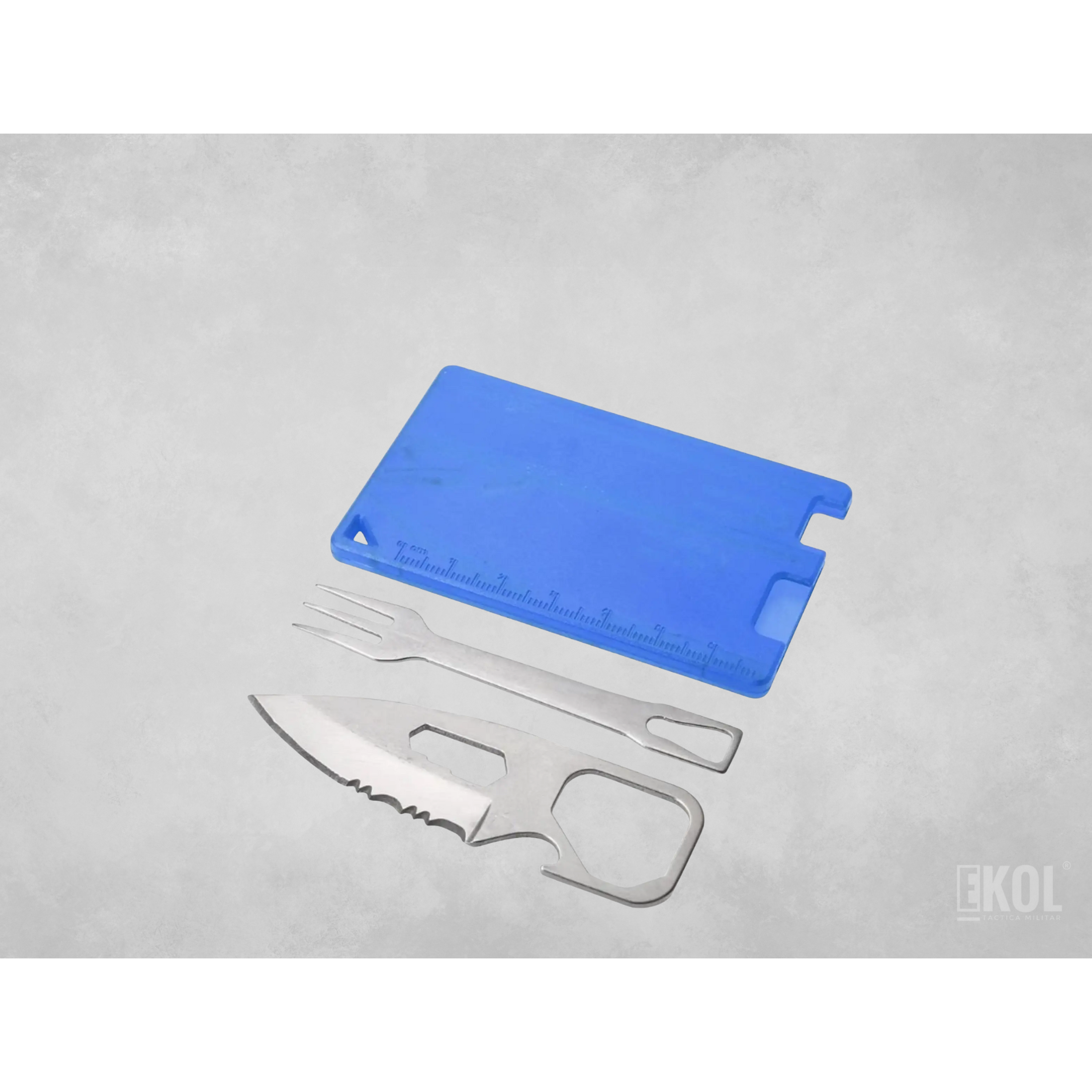 Tarjeta Camping Set Cubiertos Tenedor + Cuchillo 2