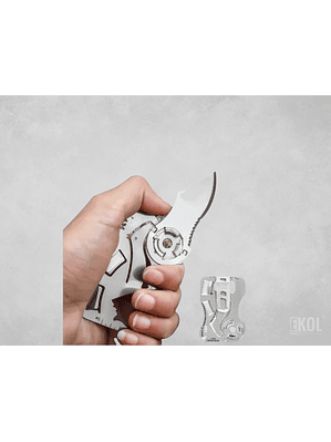 Cuchillo Tarjeta Herramienta Plegable-Acero-Camping