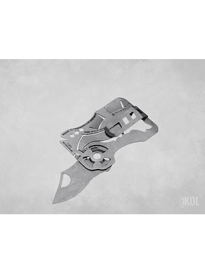 Cuchillo Tarjeta Herramienta Plegable-Acero-Camping