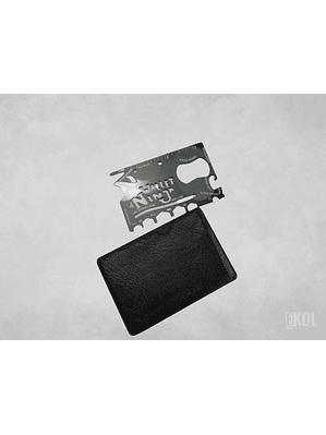 Tarjeta Multifuncional Supervivencia 18 en 1 Multiherramienta Wallet Ninja