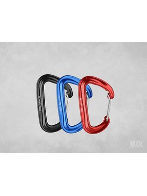 Mosquetón Profesional Forma de D Multiusos Senderismo 16KN 