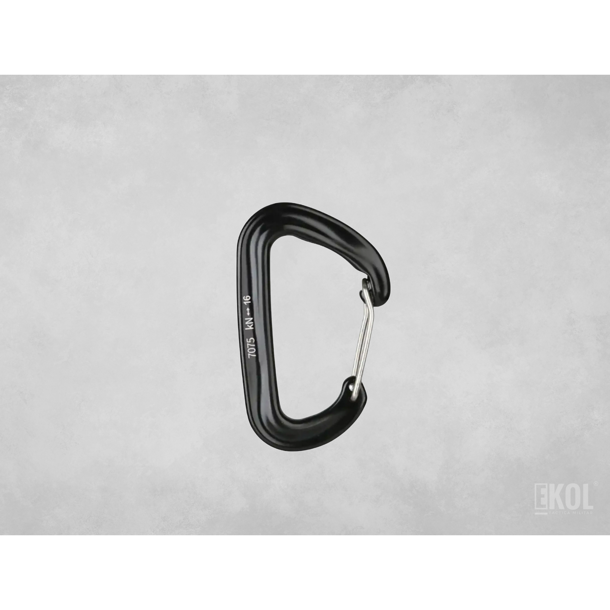 Mosquetón Profesional Forma de D Multiusos Senderismo 16KN  2