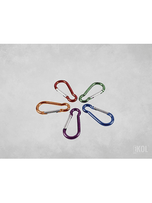2 Piezas Mosquetón D Anillo Hebilla Escalada Gancho Colores