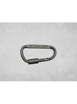 Mosqueton Tipo D Seguro 7mm Camping Aluminio Reforzado