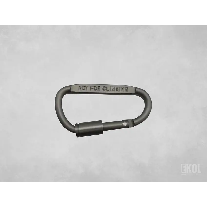 Mosqueton Tipo D Seguro 7mm Camping Aluminio Reforzado 1
