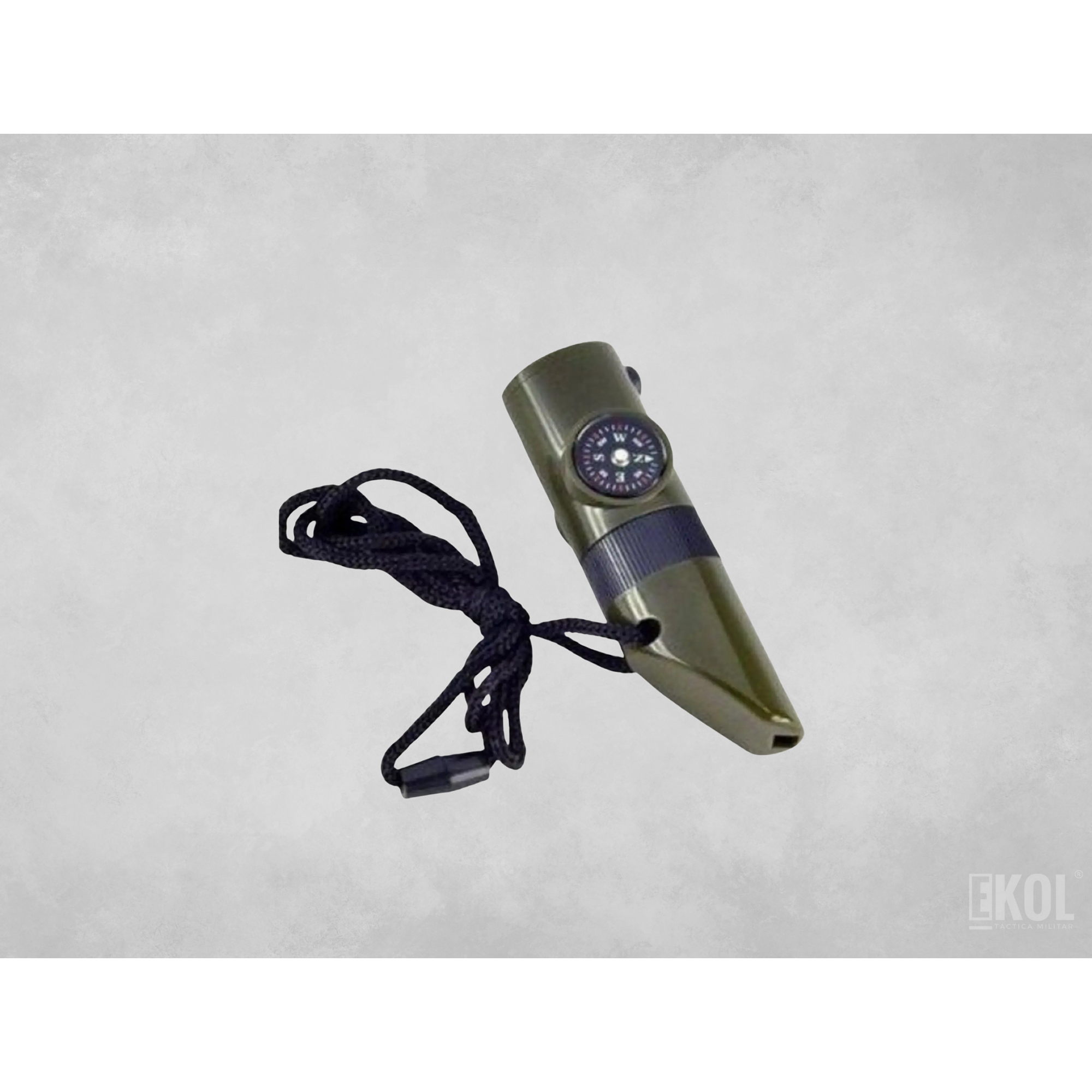 Silbato Emergencia Brújula + Termómetro + Lupa 7 En 1  1