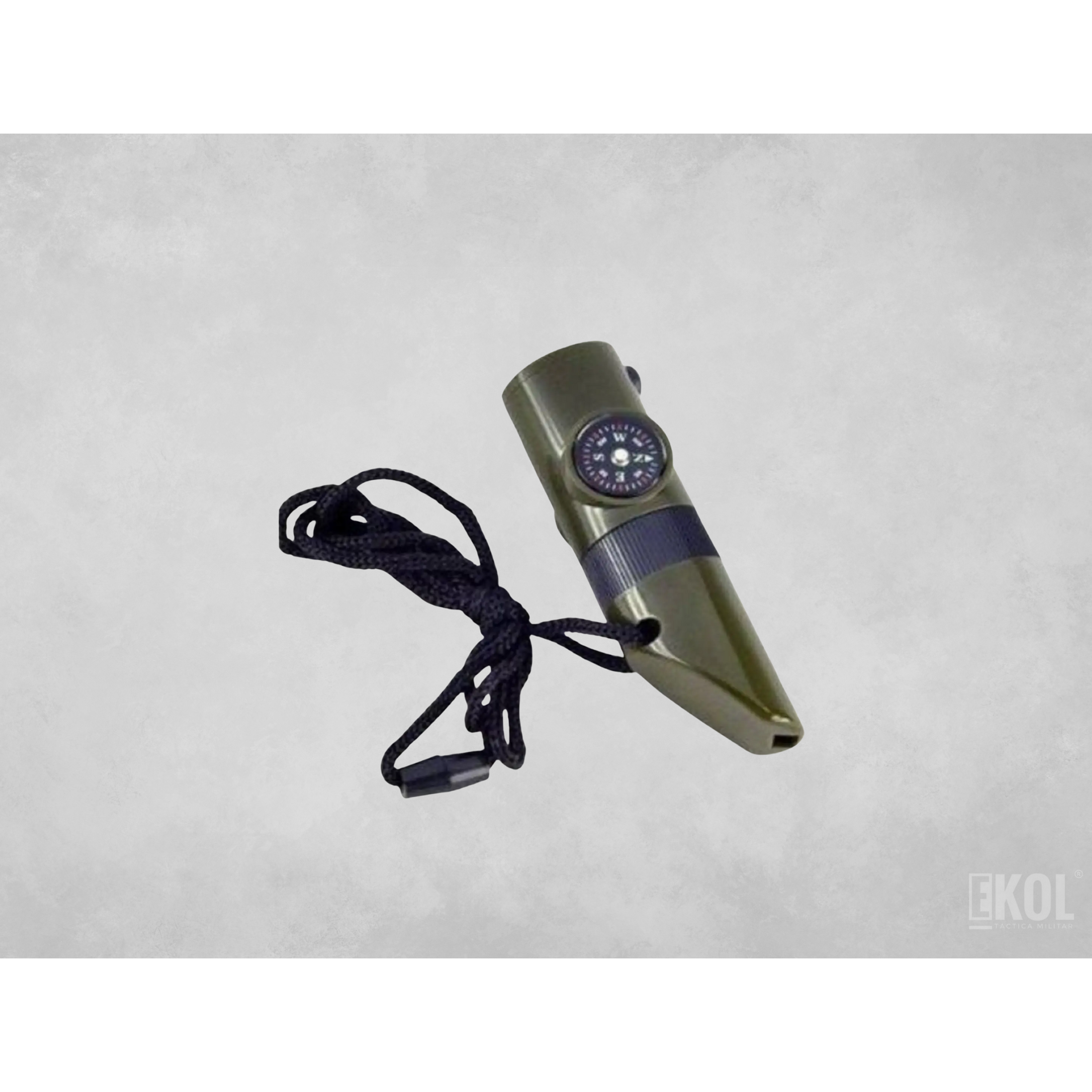 Silbato Emergencia Brújula + Termómetro + Lupa 7 En 1  1