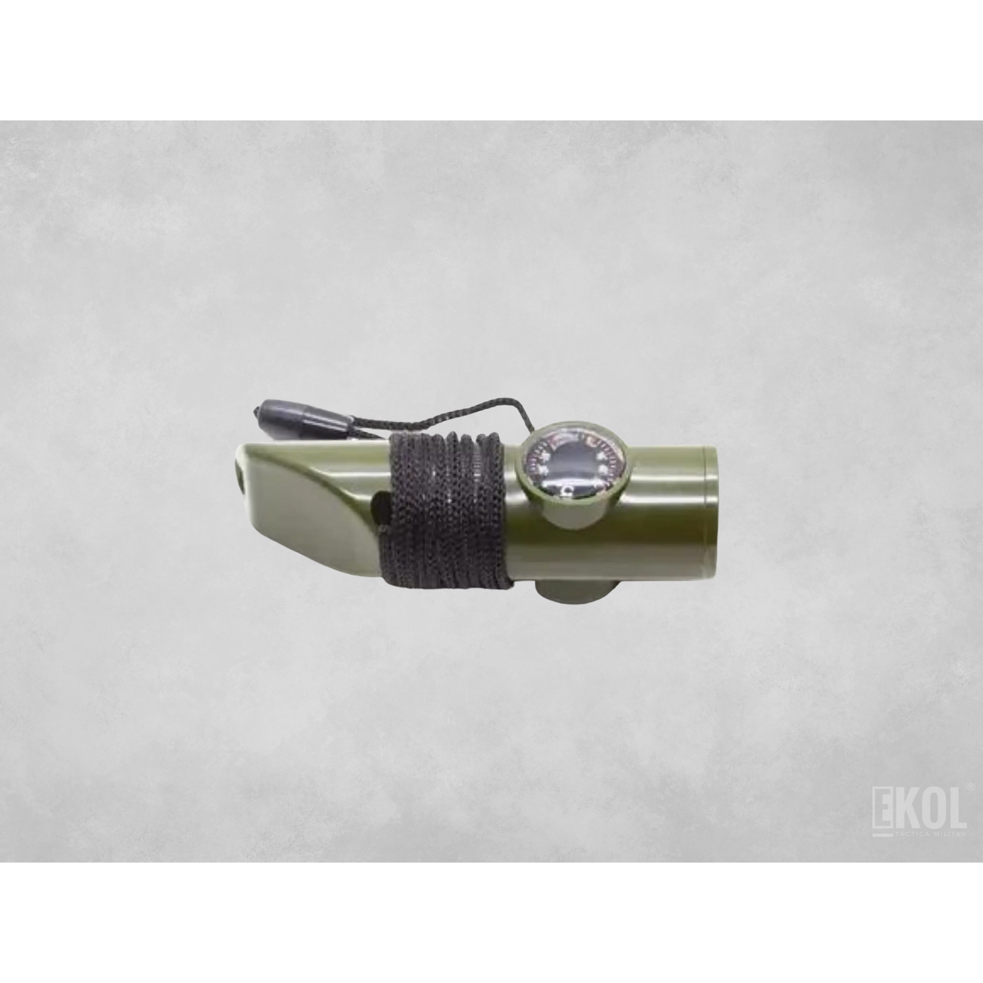 Silbato Emergencia Brújula + Termómetro + Lupa 7 En 1  7