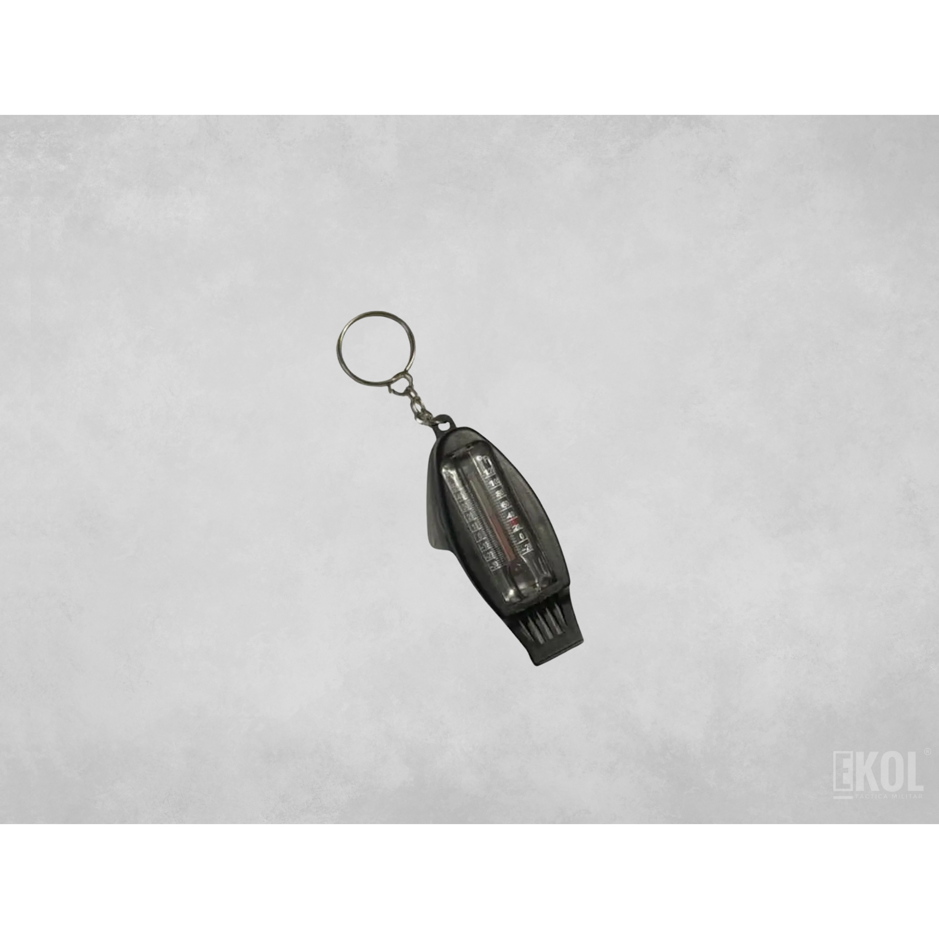 Silbato + Brujula + Termómetro + Lupa + Llavero 4