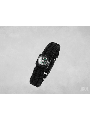 Pulsera Paracord Treking Supervivencia Brújula