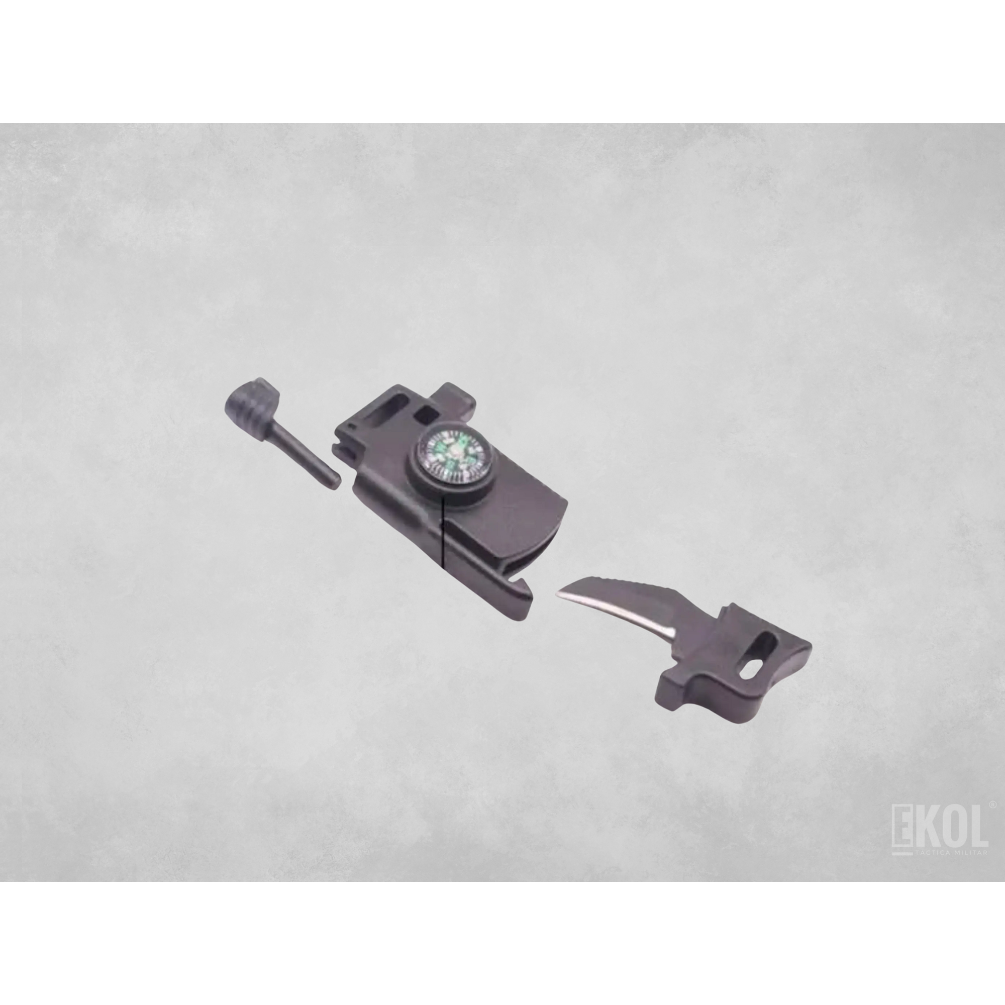 Pulsera Paracord Supervivencia Pedernal Silbato Cortapluma 7