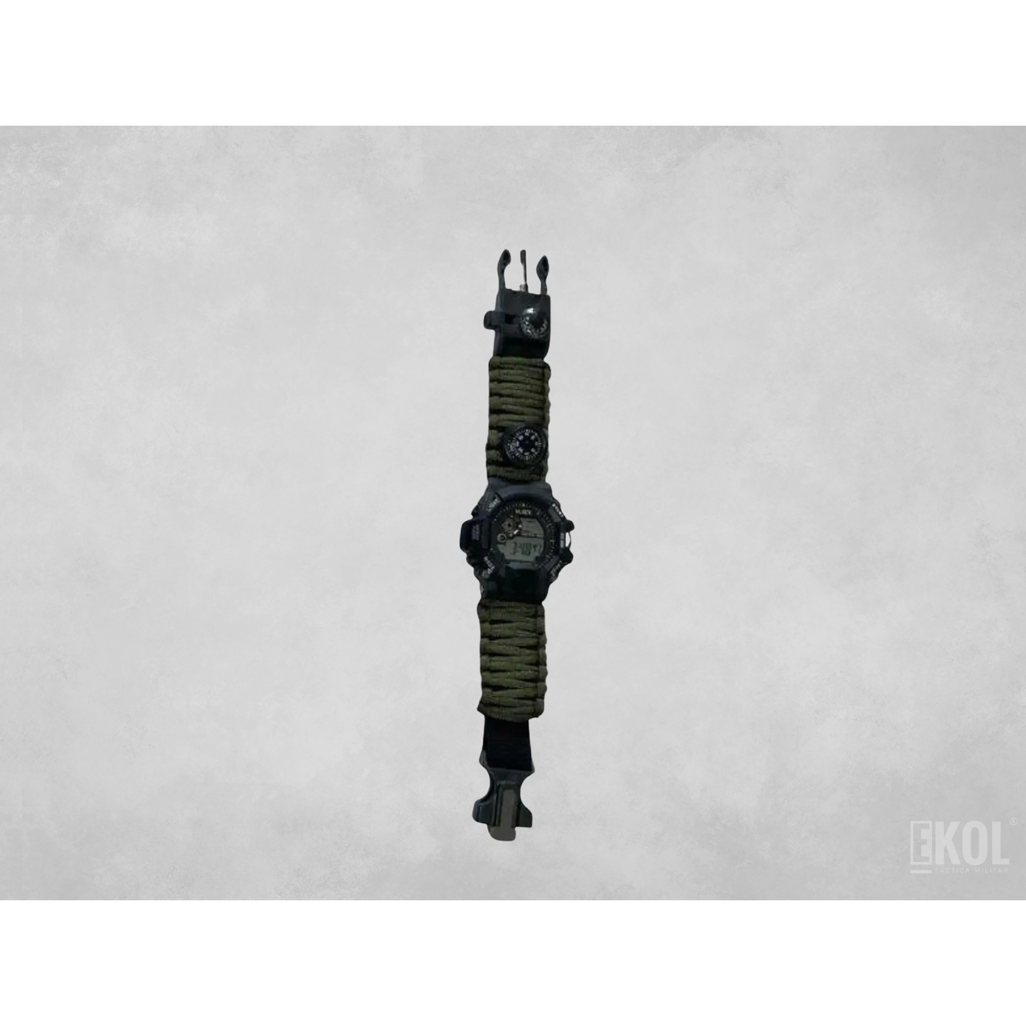 Reloj Paracord Yuse Supervivencia 6 En 1 + Brujula + Pedernal 3