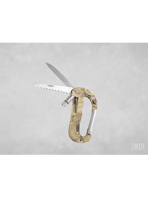 Mosqueton Multiherramienta 5 en 1 - Supervivencia