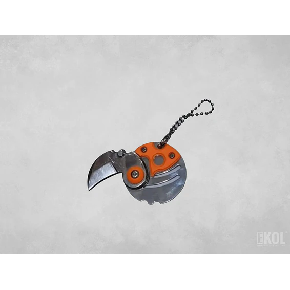 Cuchillo Garra Mini Plegable Llavero + 6Destornilladores 4