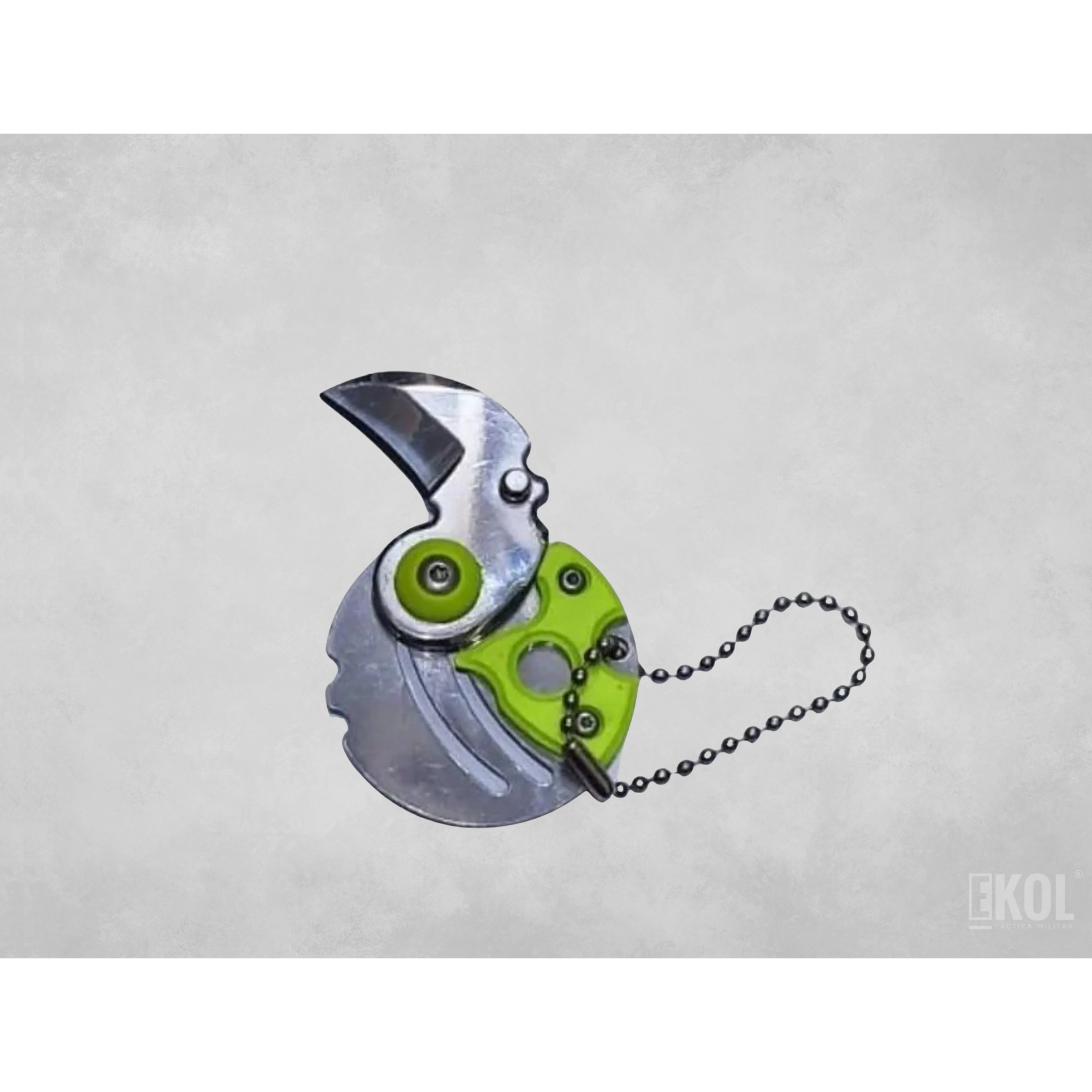 Cuchillo Garra Mini Plegable Llavero + 6Destornilladores 6