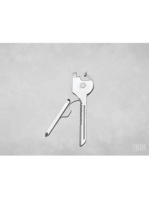 LLAVE MULTIFUNCIONAL TIPO LLAVERO TÁCTICO BOLSILLO 6 EN 1