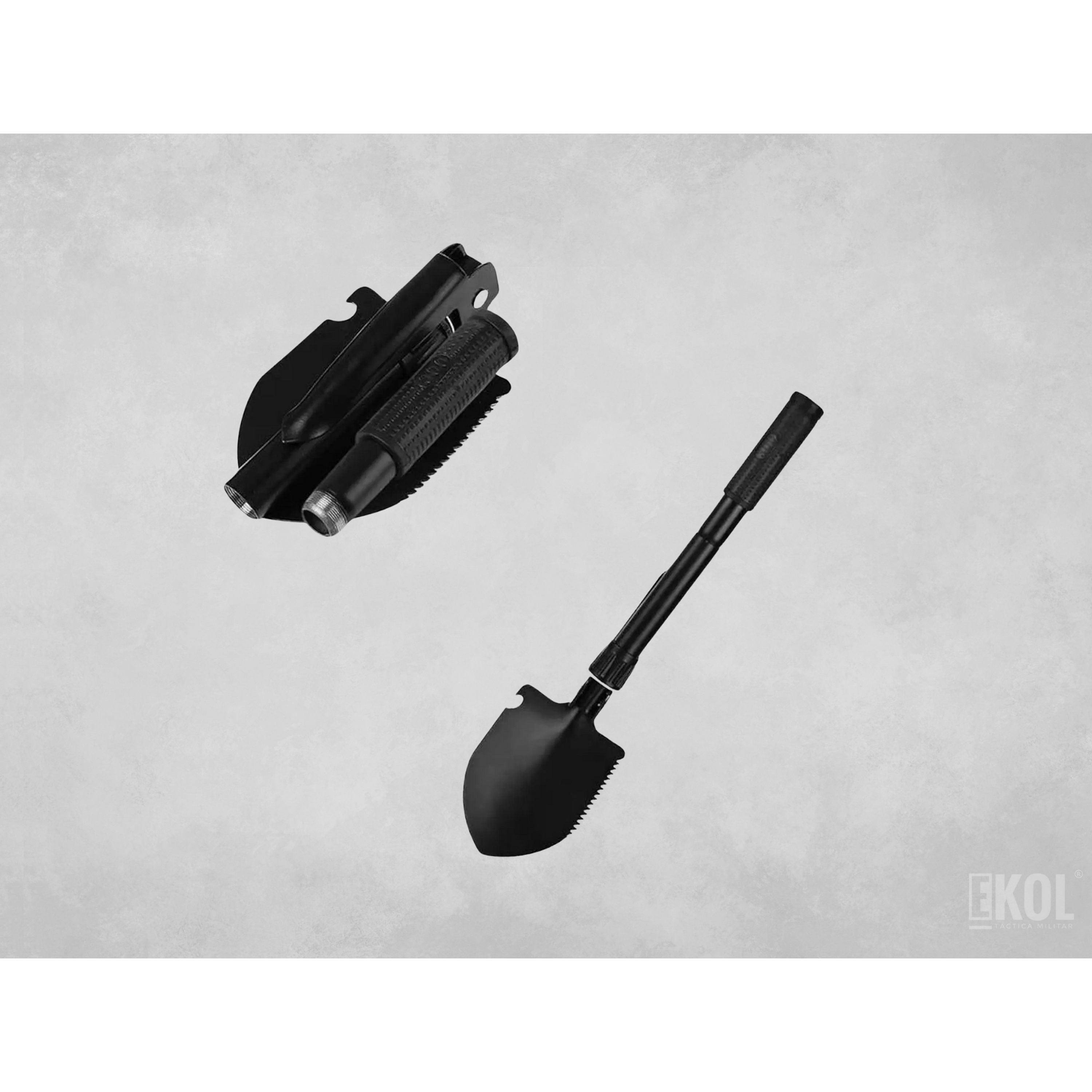 Pala Pico Camping Plegable Negro Camping Trekking Montañismo 2