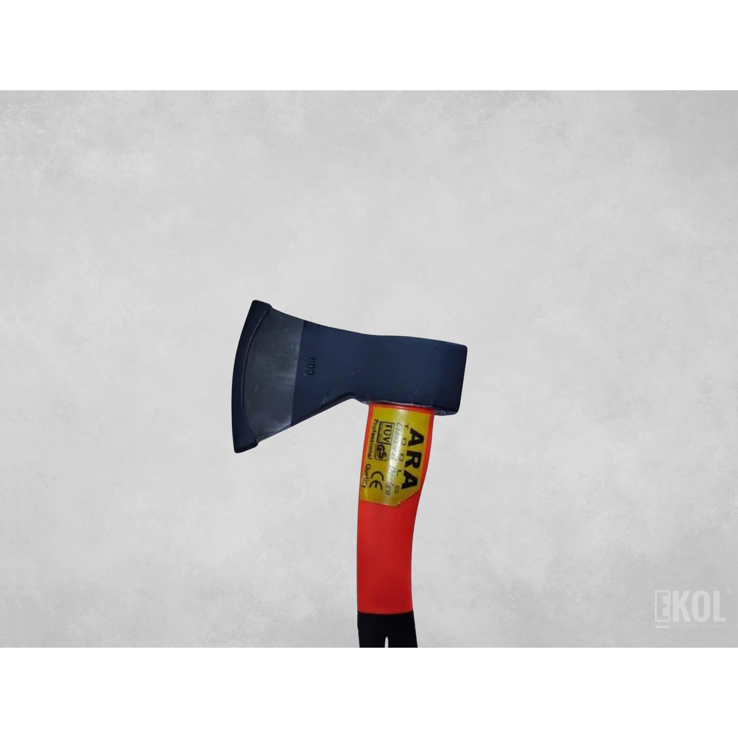 Hacha Mano 800 gr - Mango Fibra Vidrio - Goma - Fluorecente 2