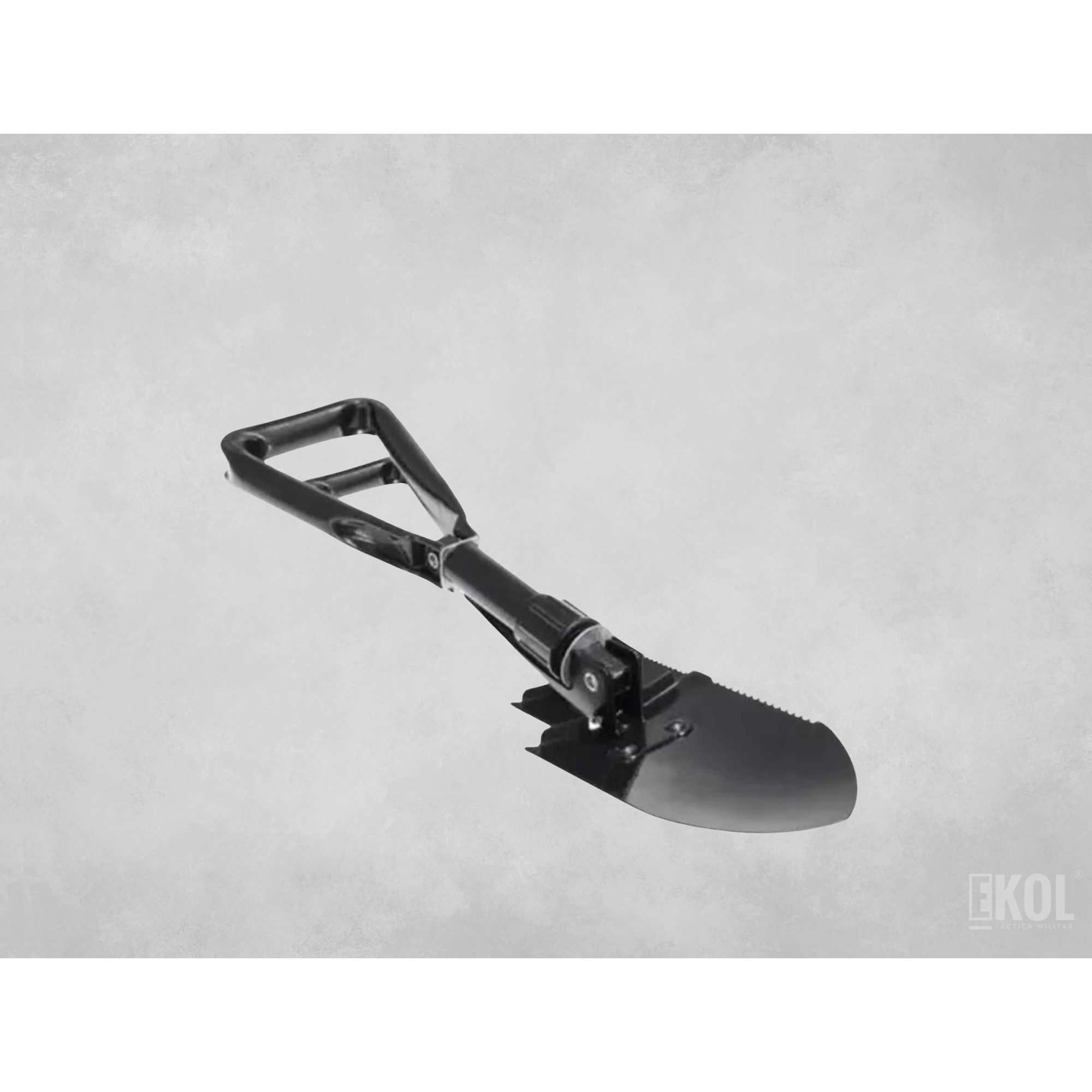 Pala Portátil Plegable Negra Grande Estuche Camping Montañismo  4