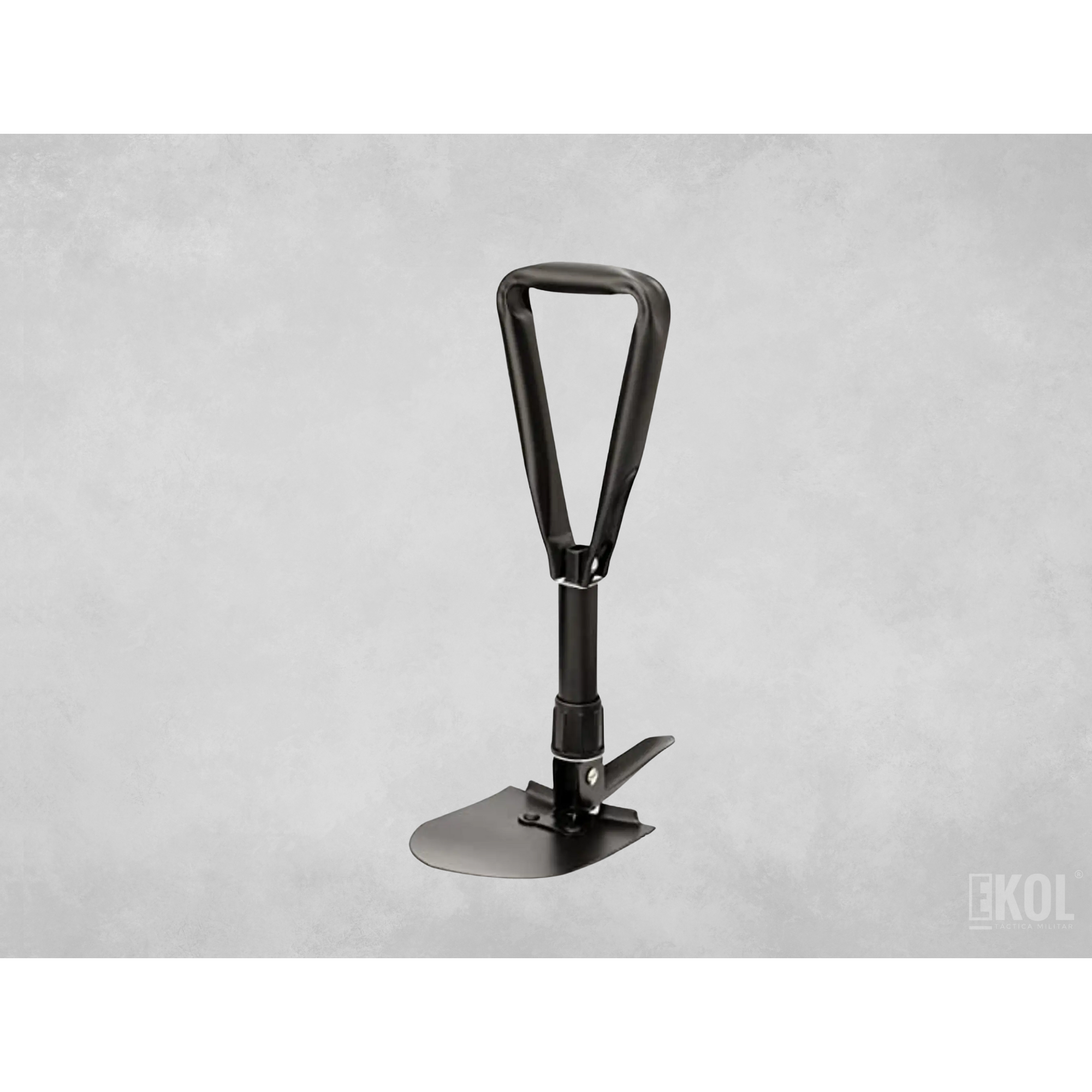 Pala Portátil Plegable Negra Grande Estuche Camping Montañismo  5