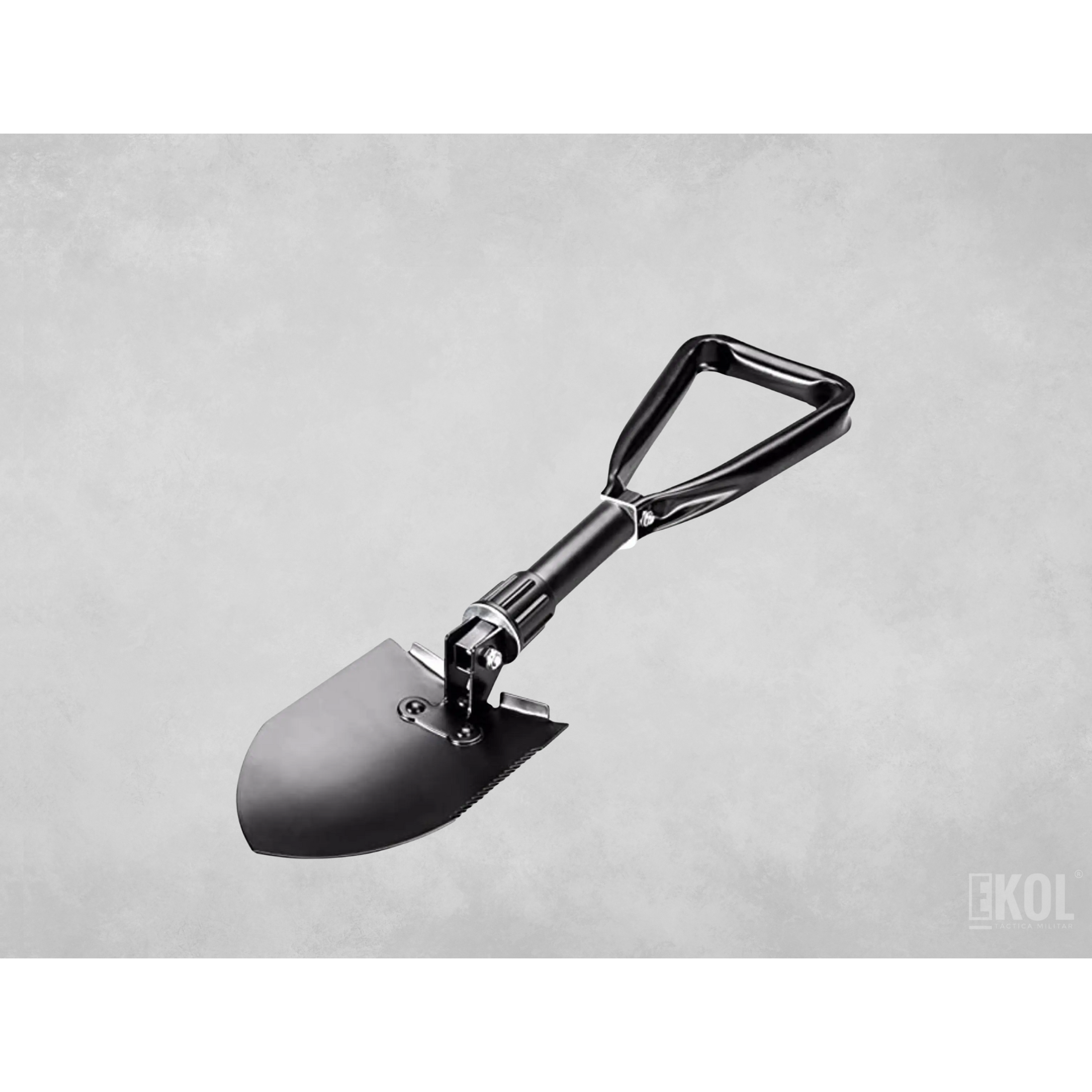 Pala Portátil Plegable Negra Grande Estuche Camping Montañismo  8