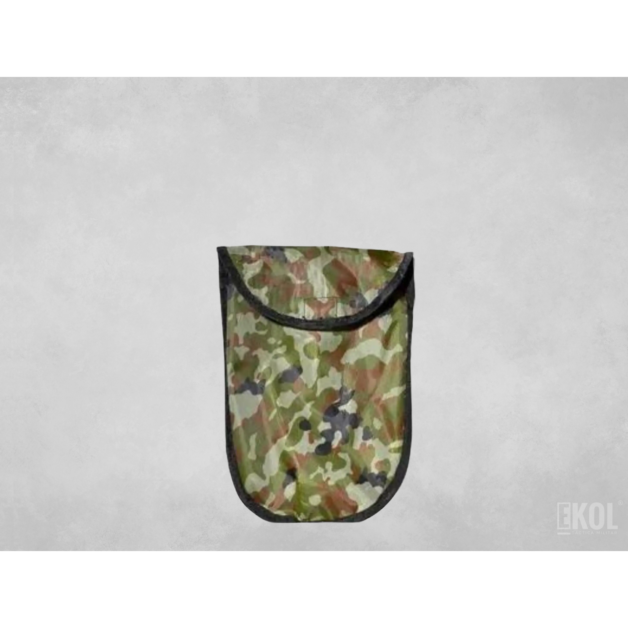 Pala Portátil Plegable Negra Grande Estuche Camping Montañismo  3