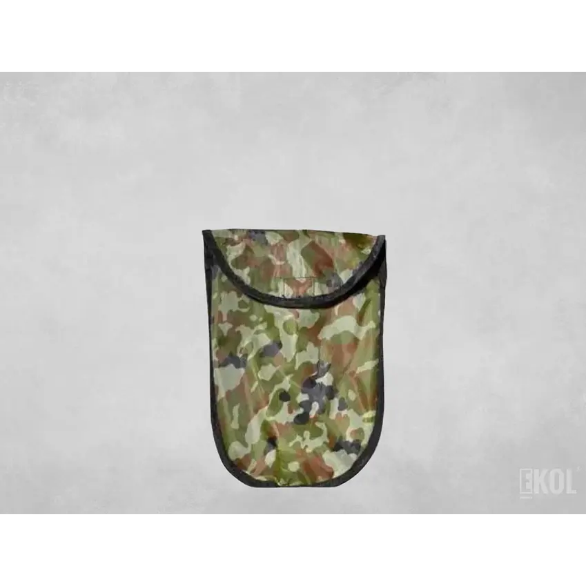Pala Portátil Plegable Negra Grande Estuche Camping Montañismo  3